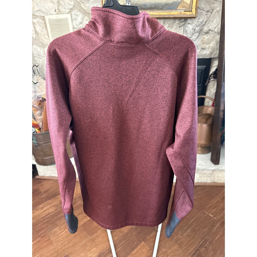 The North Face Mens Canyonlands 1/2 Zip Fleece Pullover Burgundy Red Large L - Picture 4 of 4